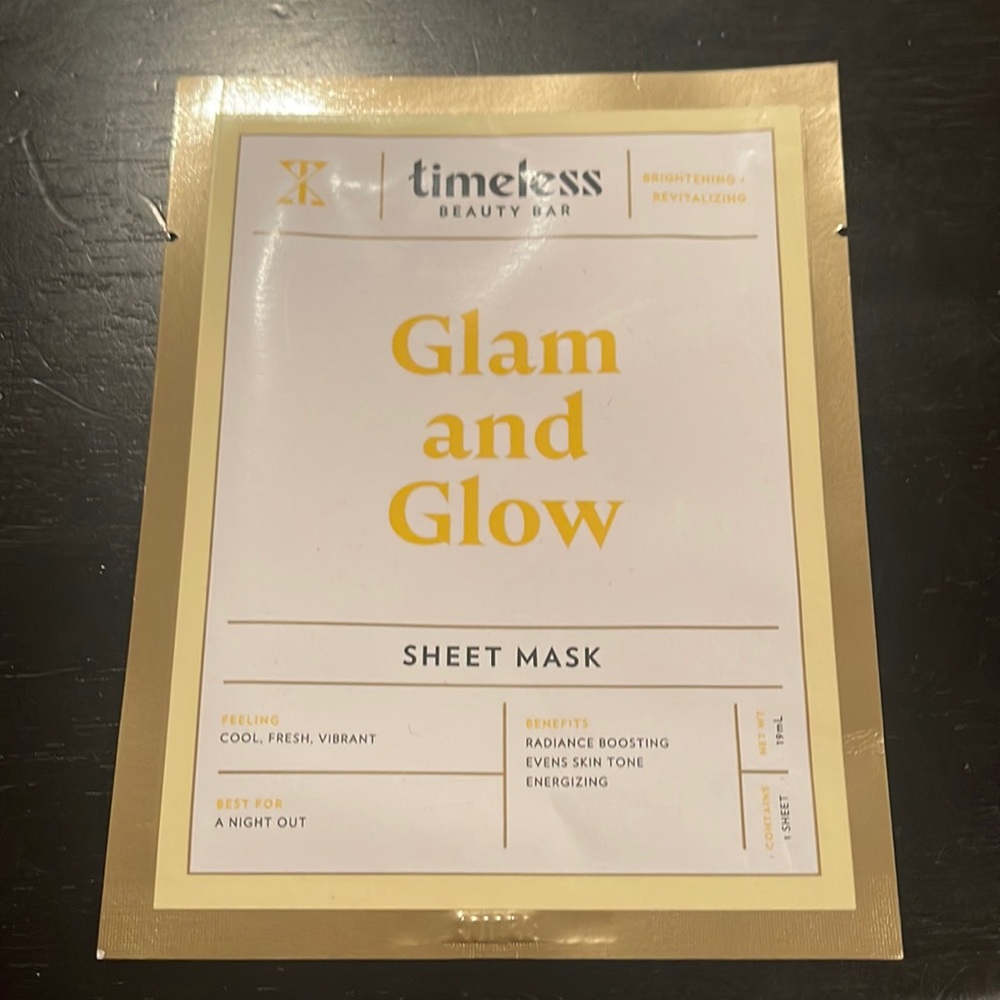 Timeless beauty bar sheet mask